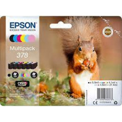 Epson Multipack 378 - 6-pack - black, yellow, cyan, magenta, light magenta, light cyan - original - blister - ink cartridge - for Expression Home XP-8605, XP-8606